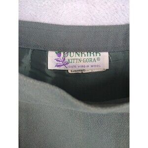 True Vintage Dunkirk Kittn-Gora Virgil Wool Pencil Skirt Green Zip